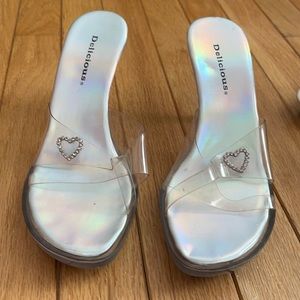 Cute heels with dainty heart